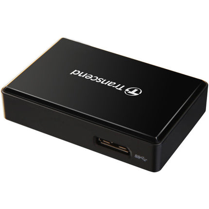 Transcend RDF8 Lector de Tarjetas USB 3.1 Gen 1 Negro con Cable Micro-USB
