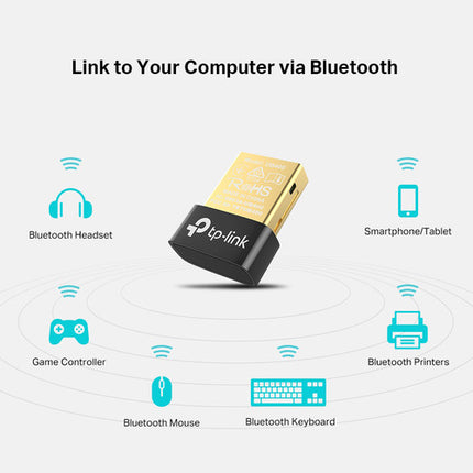 TP-Link Bluetooth 4.0 Nano Adaptador USB con alcance inalámbrico 20m USB 2.0