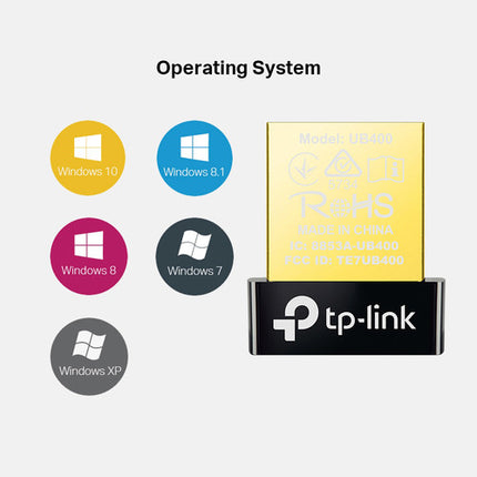 TP-Link Bluetooth 4.0 Nano Adaptador USB con alcance inalámbrico 20m USB 2.0