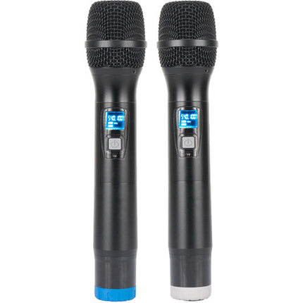 American Audio WM-219 Sistema de Micrófono Inalámbrico UHF de Dos Canales 300 pies rango