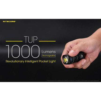 Nitecore TUP Linterna de Bolsillo Recargable 1000 Lúmenes 1200mAh Batería