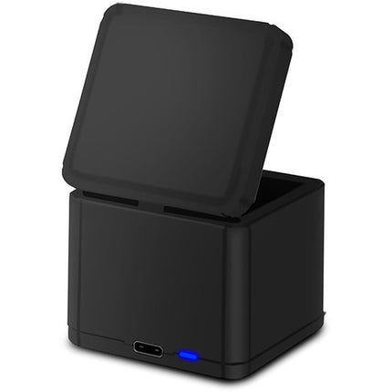DigitalFoto Solution Limited Tri Charger Box para baterías Osmo Action carga rápida 3 puertos y ranura microSD