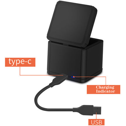 DigitalFoto Solution Limited Tri Charger Box para baterías Osmo Action carga rápida 3 puertos y ranura microSD