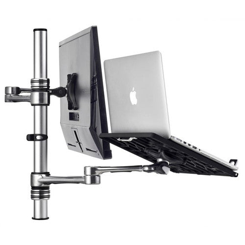 Atdec AFAT-NBC Soporte Combo para Monitor y Notebook hasta 18" articulado 360°