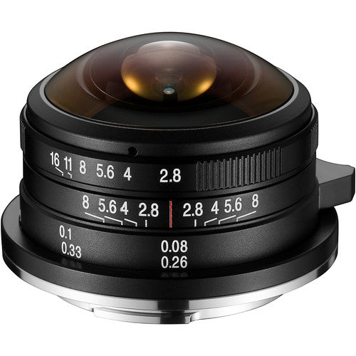 Venus Optics Laowa 4mm f2.8 Objetivo Fisheye para Micro Cuatro Tercios 210° Ángulo de Visión