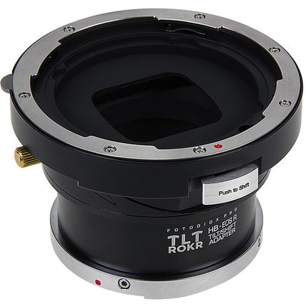 Adaptador Tilt Shift FotodioX Pro TLT ROKR para Canon RF con corrección de perspectiva