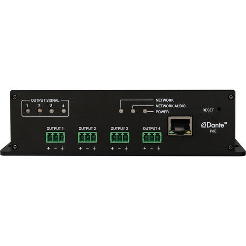 AtlasIED IED1544AIO-D Módulo de Entrada Salida 4x4 Audio Analógico a Dante con Phantom 48V PoE