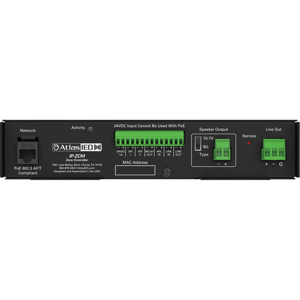 AtlasIED IP-ZCM1RMK Gateway IP a Analógico con Amplificador 15W y Montaje en Rack