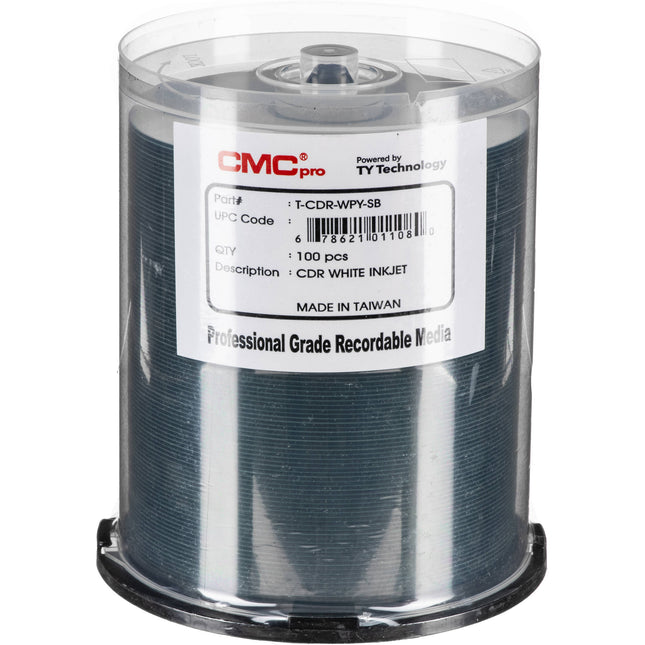 CMC Pro CD-R Imprimible Inkjet 700MB 80 Min 48x 100 Discos Caja