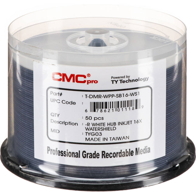 CMC Pro DVD-R 4.7GB 16x Discos Hub Printable Pack 50 unidades