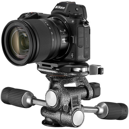 Gitzo GT2542 Mountaineer Serie 2 Trípode de Fibra de Carbono 69.6" Alto 28.6 lb Capacidad con Cabezal Fluido 3 Vías