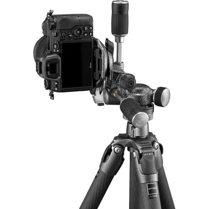 Gitzo GT2542 Mountaineer Serie 2 Trípode de Fibra de Carbono 69.6" Alto 28.6 lb Capacidad con Cabezal Fluido 3 Vías