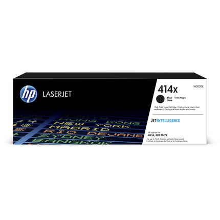 HP 414X Cartucho de tóner láser negro alto rendimiento 7500 páginas para impresoras M454 M479