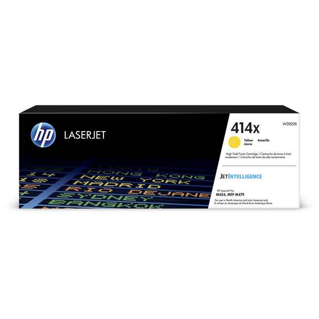 HP 414X Toner Láser Amarillo Alto Rendimiento 6000 Páginas para M454 M479