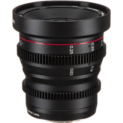 Meike 25mm T2.2 Objetivo de Cine Manual MFT Montura T22 y Funda