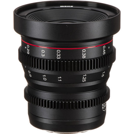 Meike 25mm T2.2 Objetivo de Cine Manual MFT Montura T22 y Funda