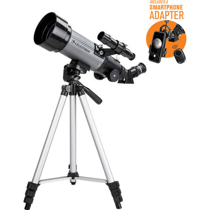 Celestron Travel Scope DX 70mm f6 Telescopio Refractor con Filtro Solar EclipSmart