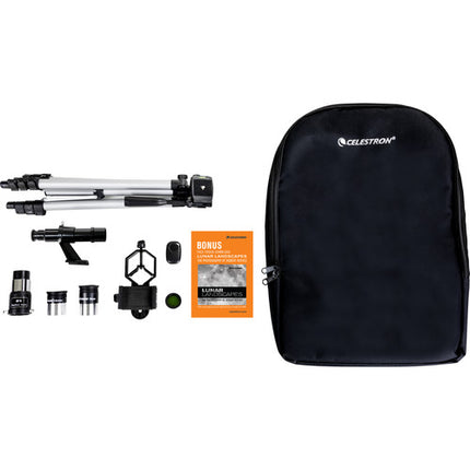 Celestron Travel Scope DX 70mm f6 Telescopio Refractor con Filtro Solar EclipSmart