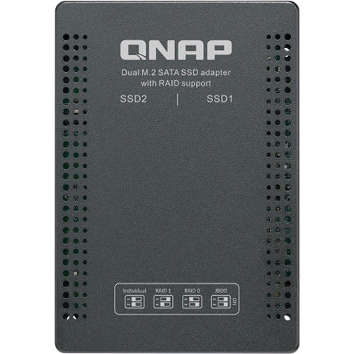 QNAP M.2 2280 a Adaptador SATA de 2.5" con Soporte RAID y Doble SSD
