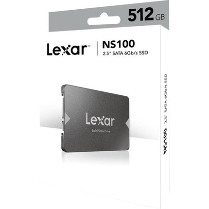 Lexar NS100 SSD interno 512GB SATA III 2.5 550MB/s resistente golpes