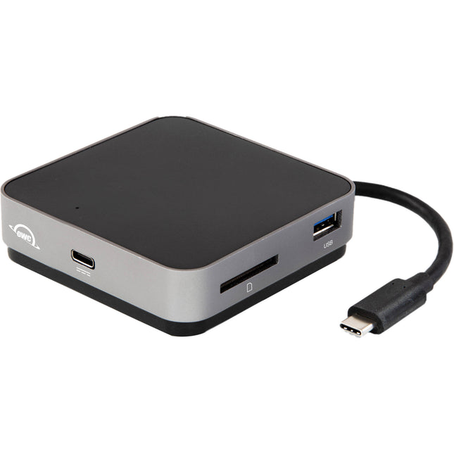 OWC USB Type-C Travel Dock Gris Espacial con HDMI 2.0 y Lector SD UHS-II