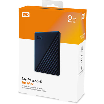 WD 2TB My Passport para Mac Disco Duro Externo USB 3.1 Gen 1 2TB