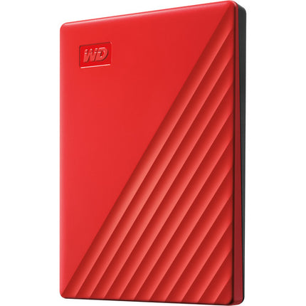 WD 2TB My Passport Disco Duro Externo USB 3.2 Gen 1 Rojo Seguro