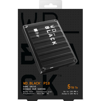 WD 5TB WD_BLACK P10 Game Drive Disco Duro Portátil 130 MBs USB 3.2