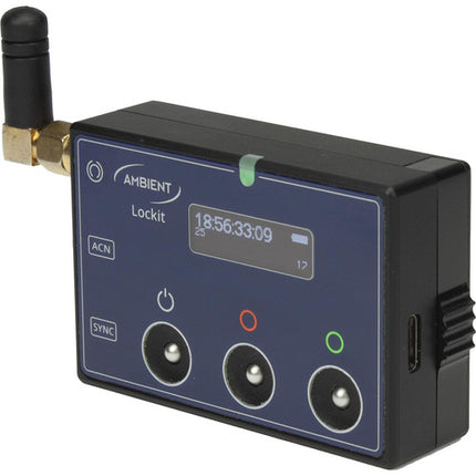 Ambient Recording ACN-CL Lockit Sincronizador de Código de Tiempo Inalámbrico Compacto con Pantalla OLED y Dual LEMO