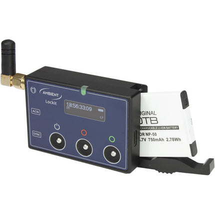 Ambient Recording ACN-CL Lockit Sincronizador de Código de Tiempo Inalámbrico Compacto con Pantalla OLED y Dual LEMO