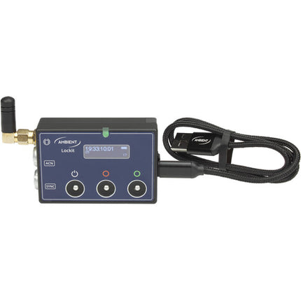 Ambient Recording ACN-CL Lockit Sincronizador de Código de Tiempo Inalámbrico Compacto con Pantalla OLED y Dual LEMO