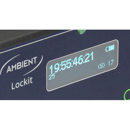 Ambient Recording ACN-CL Lockit Sincronizador de Código de Tiempo Inalámbrico Compacto con Pantalla OLED y Dual LEMO
