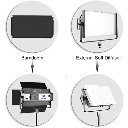 GVM 110S Panel de Luz LED Bicolor para Estudio 3200-5600K 45° Ángulo