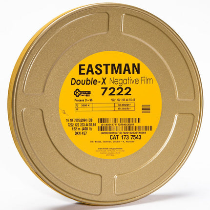 Kodak Eastman Double-X Película Negativa Blanco y Negro 16mm 400' Single Perf