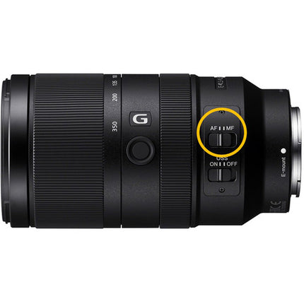 Sony E 70-350mm f4.5-6.3 G OSS Objetivo APS-C Kit Filtro UV 67mm