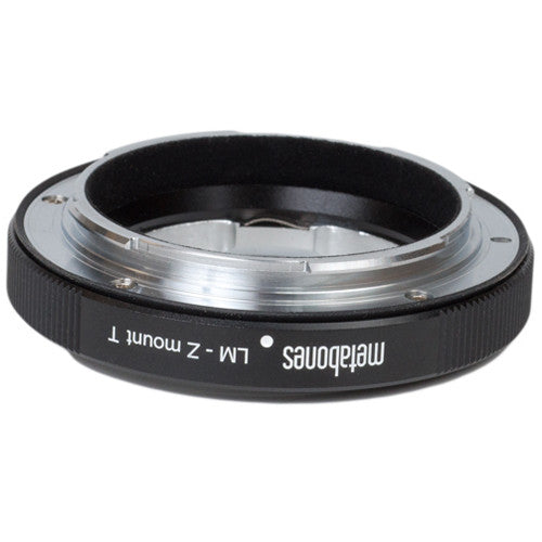 Adaptador Metabones Leica M a cámara Nikon Z con interior antirreflejos y acabado satinado negro