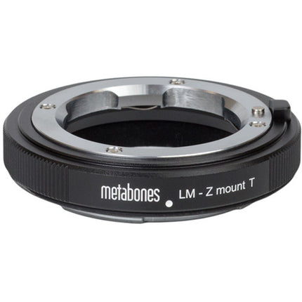 Adaptador Metabones Leica M a cámara Nikon Z con interior antirreflejos y acabado satinado negro