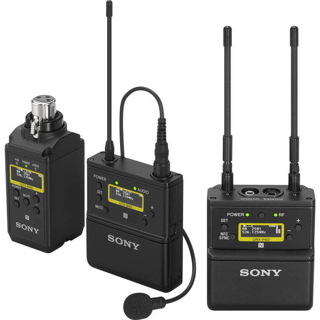Sony UWP-D26 Sistema de Micrófono Inalámbrico para Cámara 330' Alcance 6H Batería
