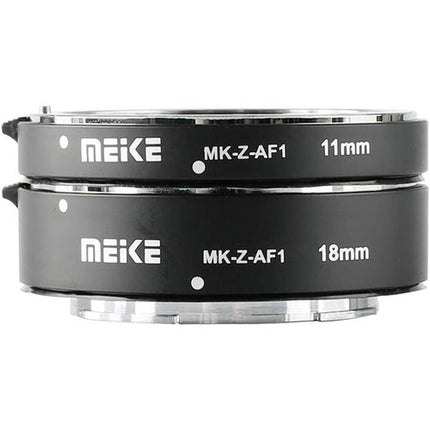 Meike MK-Z-AF1 Tubos de extensión 11mm y 18mm para Nikon Z con contactos de cobre