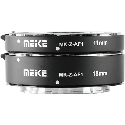Meike MK-Z-AF1 Tubos de extensión 11mm y 18mm para Nikon Z con contactos de cobre
