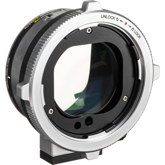 Metabones CINE Speed Booster Ultra 0.71x Adaptador para Hasselblad V a FUJIFILM GFX con Collar de Trípode