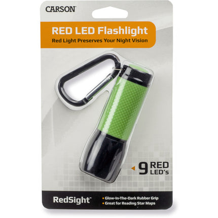 Carson SL-33 RedSight Pro Linterna con 9 LEDs rojos 3.8x1.2 pulgadas