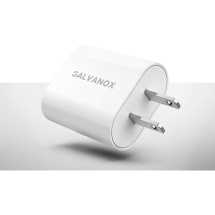 Galvanox Cargador de Pared 18W USB Type-C PD/QC con Cable Lightning 5ft Blanco