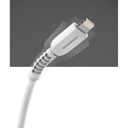 Galvanox Cargador de Pared 18W USB Type-C PD/QC con Cable Lightning 5ft Blanco
