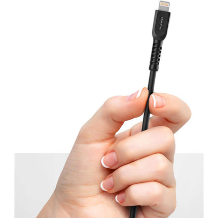 Galvanox Cargador de Pared USB Type-C 18W con Cable Lightning 5 ft Negro