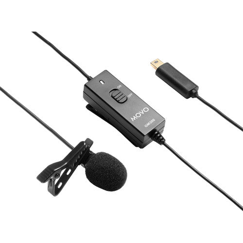 Movo Photo GM300 Micrófono Lavalier Omnidireccional para GoPro 9.2 pies cable