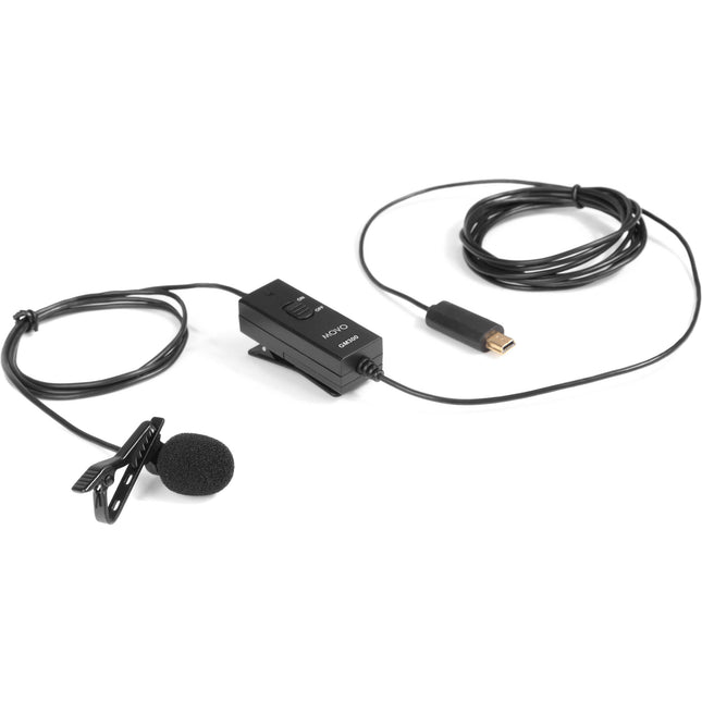 Movo Photo GM300 Micrófono Lavalier Omnidireccional para GoPro 9.2 pies cable