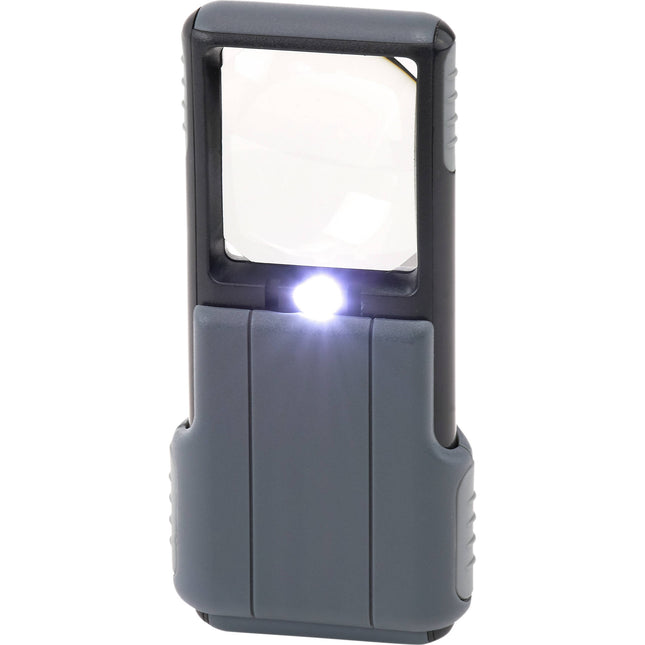 Carson PO-55 Lupa de Bolsillo 5x con Luz LED y Estuche Protector