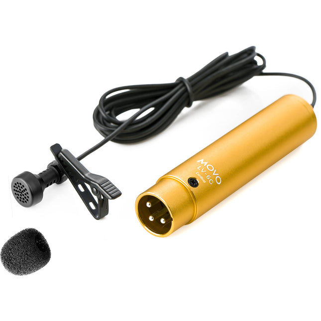 Movo Photo LV-6C Micrófono Lavalier Cardioide con Capsula 8.3mm y Cable 6ft