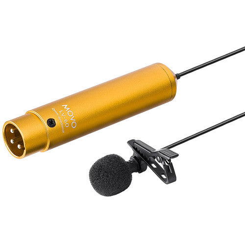 Movo Photo LV-6O micrófono lavalier omnidireccional cápsula de 8.3mm con conector XLR